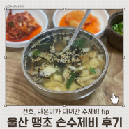 [내돈내산] 울산 성남동 땡초손수제비 후기 / 성남동 수제비 맛집