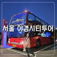 서울시티투어 야경 2층 버스 예약 뚜벅이 여행