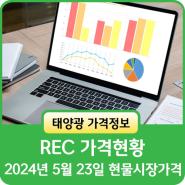 2024년 5월 21일 태양광 REC 가격동향 현물시장 거래속보