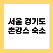 서울 경기도 근교 촌캉스 숙소 민박 추천 솥뚜껑 삼겹살