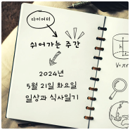 [40대다이어트일기] 5월21일 화요일 / 다시... 일....