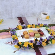소품과 꽃] 생활 속의 꽃디자인 / 테이블 위의 꽃
