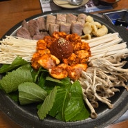 부산전골맛집 - 덕천 부산장 한우순대곱창전골에 저녁에 술 한잔하기 좋은 맛집