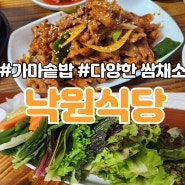 [회현 맛집]건강한 점심 쌈밥집 추천 회현명동맛집 - 낙원식당 - 내돈내산