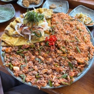 기장 맛집 올바릇식당 꼬막육전대판 꼬막비빔밥, 꼬막무침, 육전