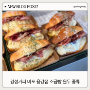 경성커피 마포 용강점 소금빵 원두 맛집