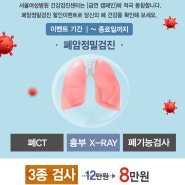 [부천서울여성병원] 폐암정밀검진 할인 이벤트