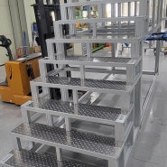 알루미늄프로파일 계단 제작