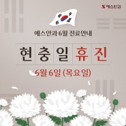 에스안과 6월 진료일정안내