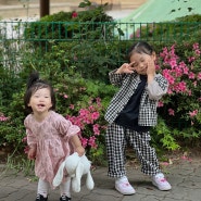 [육아브이로그] 아이랑캠핑 | 애둘육아 | 둘째육아 | 놀이터에서밥먹기 | 자매브이로그