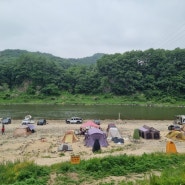 서울 근교 노지캠핑 경기도 연천 한탄강관광지 캠프닉 후기