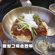 송내 부천법원 찐한 콩국수 맛집 ‘평양그륵손만두’