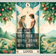 6번 The Lovers (연인) 황오라클의 창작 타로 카드 이야기