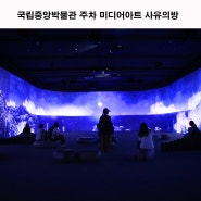 서울 국립중앙박물관 주차 미디어아트 사유의방 전시 관람