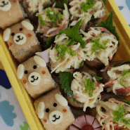 [귀여운도시락] 롤 유부초밥/귀여운 캐릭터 유부초밥 / 크래미롤