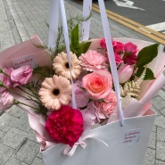 [생신선물] 시흥은계 꽃집 / 오아틀리에 플라워에서 생신기념 꽃다발 준비하다.