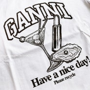 가니 (GANNI) 칵테일 티셔츠