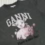 가니 양 티셔츠 xs 사이즈 프린트 반팔 w컨셉 구매후기