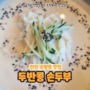 [천안 맛집] 유량동 맛집 두반콩 손두부 보쌈정식 콩국수