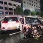 인천시 부평구 부흥오거리 1차로 도로 티볼리 차량과 택시가 충돌
