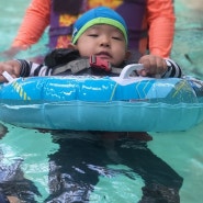 44개월 드디어 수영에 성공한 아들 ! 물 무서워하던 아들 극복기