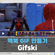 맥북 프로그램 추천, 움직이는 이미지 (움짤 / GIF) 만들기 Gifski