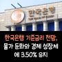 한국은행 기준금리 전망, 물가 둔화와 경제 성장세에 3.50% 유지