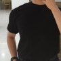 240526 검은색 여름 티셔츠 벨트 정장 슬랙스 코디해봤어요