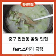 [인천 중구] 동인천 진한 국물 소머리곰탕 방문후기 (포장가능)