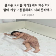 올포홈 포라론 아기쿨매트 여름 아기 땀띠 예방 여름침대패드 미리 준비해요.