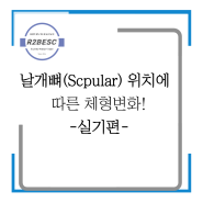 [인천송도PT, 인천체형교정,인천재활PT]날개뼈(Scapular) 위치에 따른 체형변화 실기편 !