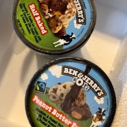벤앤제리스 아이스크림 파인트 | 하프베이크드 & 피넛버터 퍼지코어