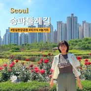 서울 송파둘레길 잠실 한강공원 걷기좋은길 자전거 돗자리 텐트 피크닉