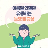 광주광역시안과 여름철 안질환 눈병 및 증상