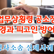 업무상횡령, 공소장변경과 피고인 방어권 형사전문변호사 사건