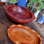 빈티지 독특한 나무볼과 함지박 ( Vintage Wooden Bowl )