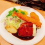 도쿄맛집 이케부쿠로 선샤인시티 레스토랑가의 옛날부터 인기있던 서양식 레스토랑 밤비 BAMBI 리뉴얼 오픈후 콤보 플레이트