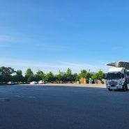 하차지 일찍도착 트럭커 운동하기 허리디스크 목디스크 환자 시간없으면 만들어서 하늘 공기 끝내주는구먼 한주가 즐겁겠어!