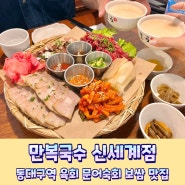 동대구역 육회 문어숙회 보쌈 맛있는 술집 만복국수집