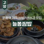 [원흥/삼송] 원흥역 근처 제육쌈밥&생삼겹 맛집 ‘늘봄쌈밥’