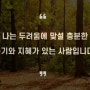 [100일챌린지] 🌟#79_나는 두려움에 맞설 충분한 용기와 지혜가 있는 사람입니다.