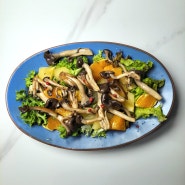 식사대용 샐러드 만들기 느타리버섯_과일