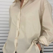 여름 바스락 여성 셔츠 리앙리에 컴포트 셔츠 버터 후기 및 코디
