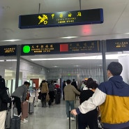 연태 펑라이 공항 : 중국 입국 신고서 작성법, 지문 채취, 건강 신고서 큐알코드 생략