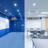 남색빛으로 다시 태어난 미술교실 ‘누원고등학교 미술실 The Nuwon Art Room’