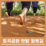 토곡공원에서 어싱(Earthing)! 맨발 황톳길