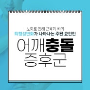 서울 강서구 화곡역 어깨치료병원 팔을 들기 힘들정도로 아픈 어깨통증 어깨충돌증후군이란?