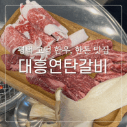 평택 고덕 맛집, 고덕 회식장소 "대흥연탄갈비" 후기 / 연탄불맛 느끼기 좋은 곳