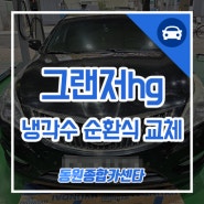 부산 그랜저hg 냉각수 순환식 교체라서 깨끗해요