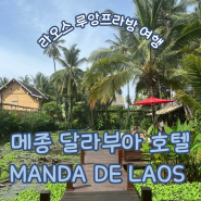 라오스 루앙프라방 여행:: 메종달라부아 호텔 조식 먹는곳이 MANDA DE LAOS(만다 데 라오스)레스토랑이라고?